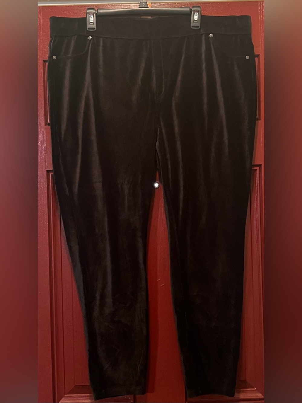 Women’s Black Velvet Dress Pants